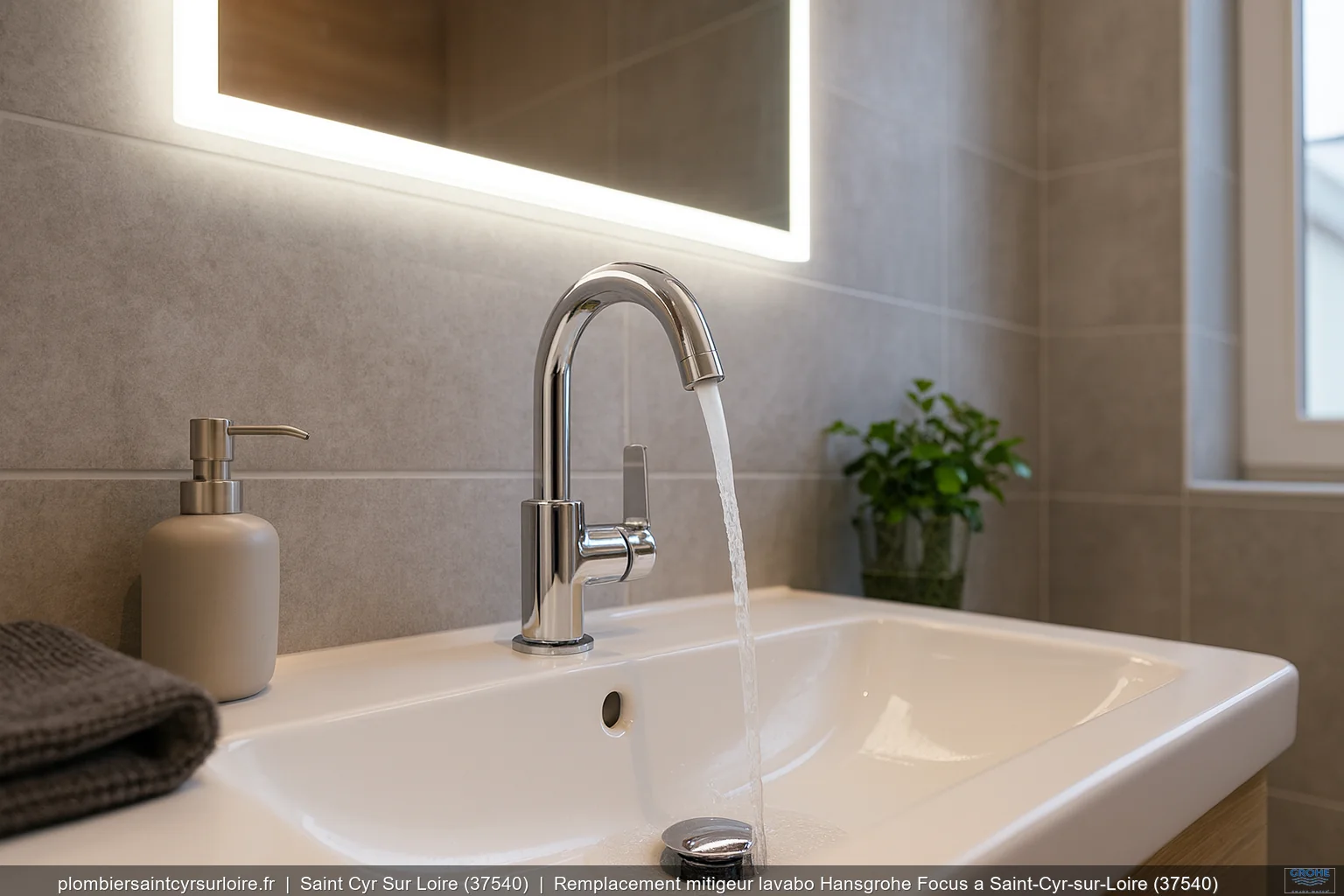 Remplacement mitigeur lavabo Hansgrohe Focus a Saint-Cyr-sur-Loire (37540)